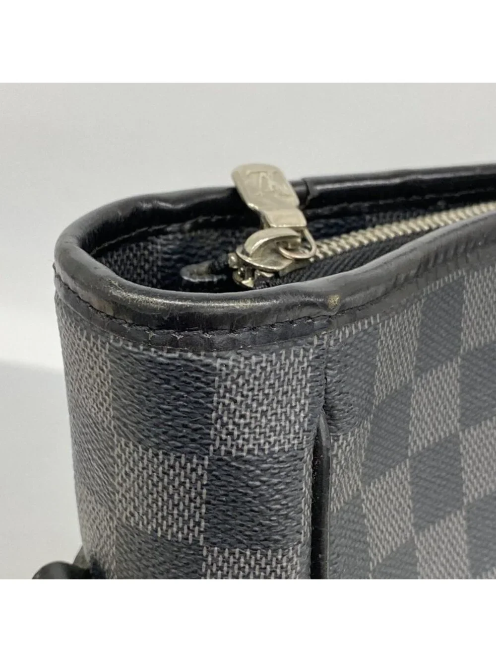 Louis Vuitton Handbag Damier Graphite Tadao Black 2-Way